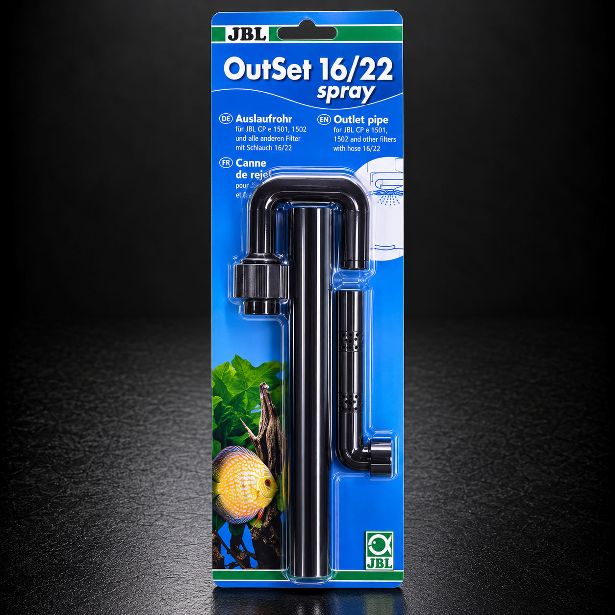 JBL OutSet 16/22 Spray – Canne de rejet avec spray-bar